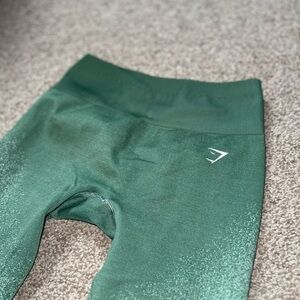 Gymshark Kids Dark Green Seamless Leggings